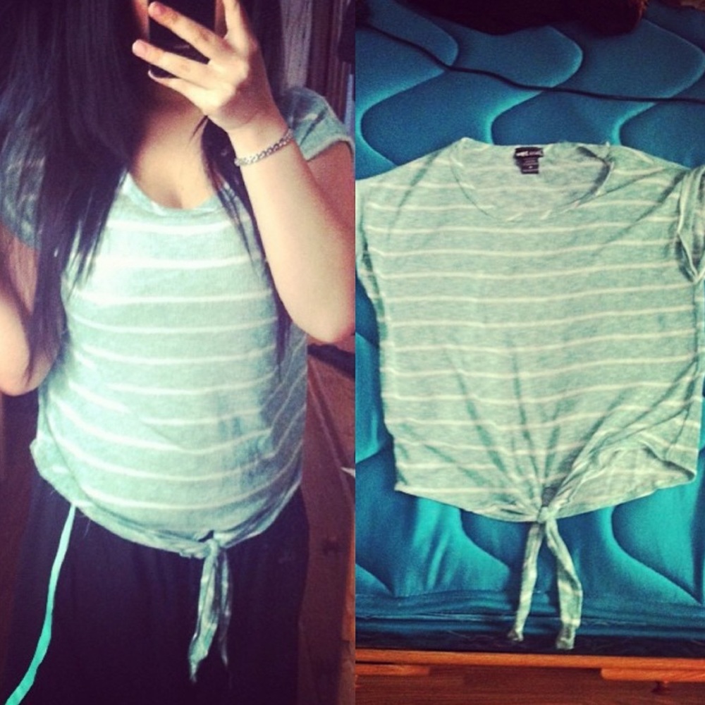 Striped mint top - Picture 3 of 4